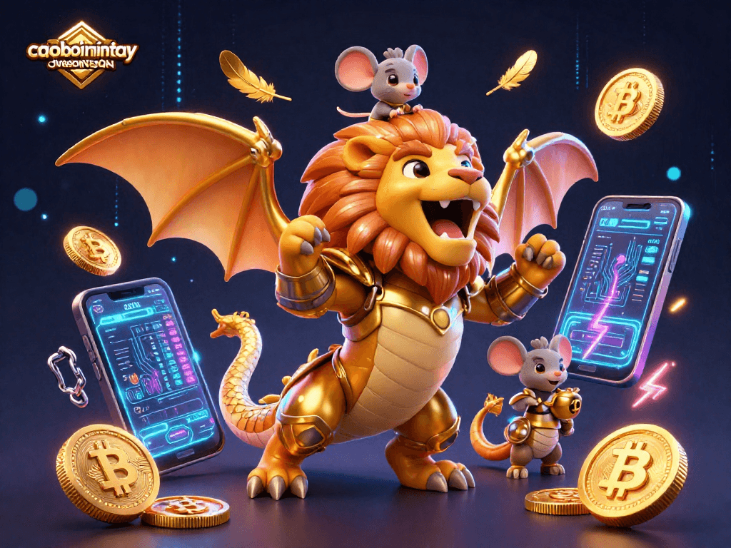 Experience the thrilling gameplay of caoboimientay as a courageous chimera navigates a vibrant casino world.
