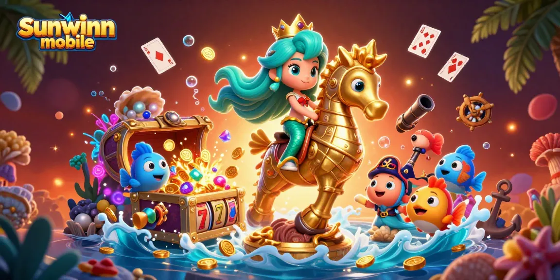 trò chơi sunwinn mobile vui nhộn với nàng công chúa và ngựa biển tại một casino đại dương