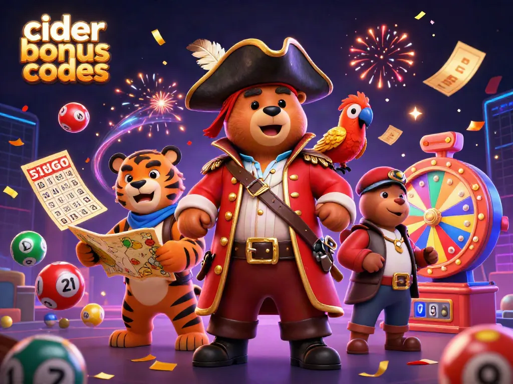 Engage with cider casino bonus codes while discovering vibrant gaming adventures with cartoon characters.