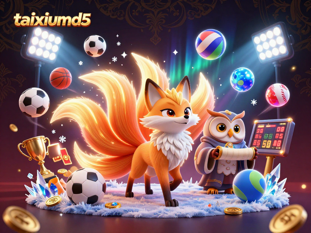 Experience the excitement of taixiumd5 with a vibrant spirit scene featuring sports elements and a magical atmosphere.
