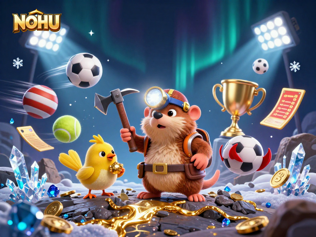 Experience thrilling jackpots with NOHU as a treasure hunter mole explores a cave of gold and gems.