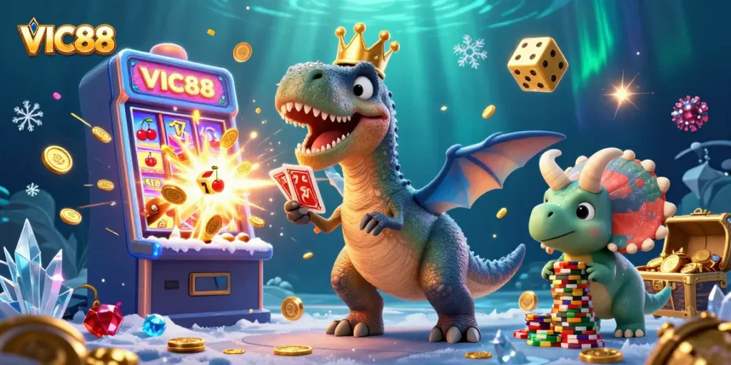 VIC88 unleashes thrilling casino excitement with fun characters and dynamic gameplay elements.