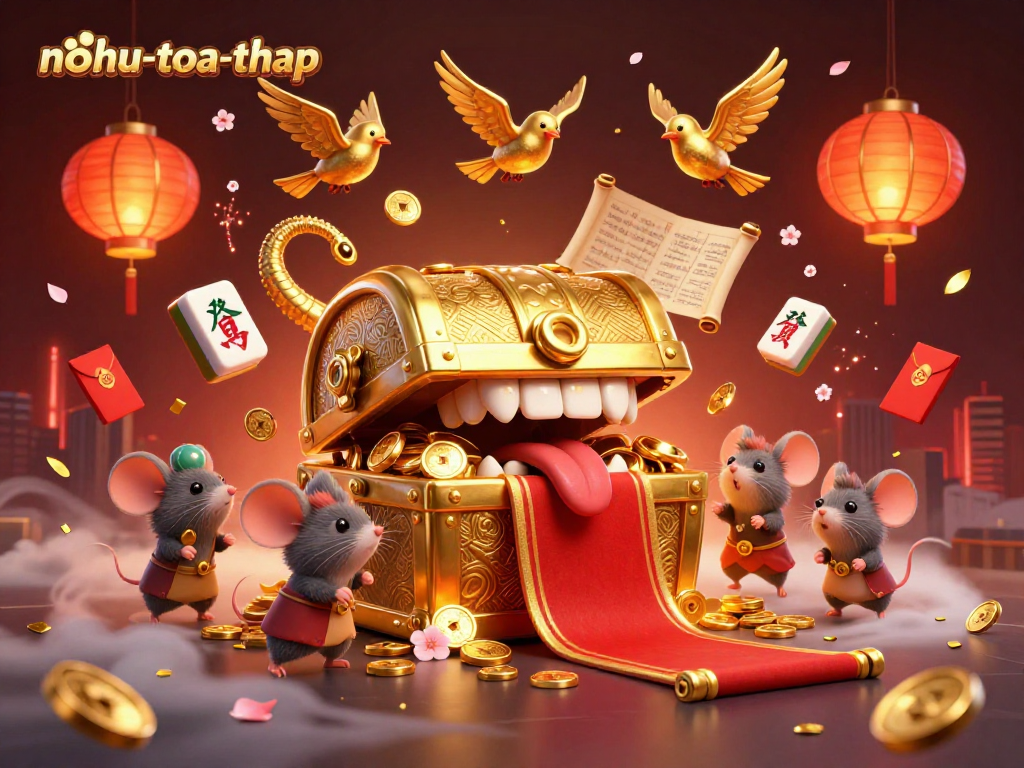 Navigate the nohu-toa-thap tower game with enticing rewards and stunning visuals in this exciting illustration.