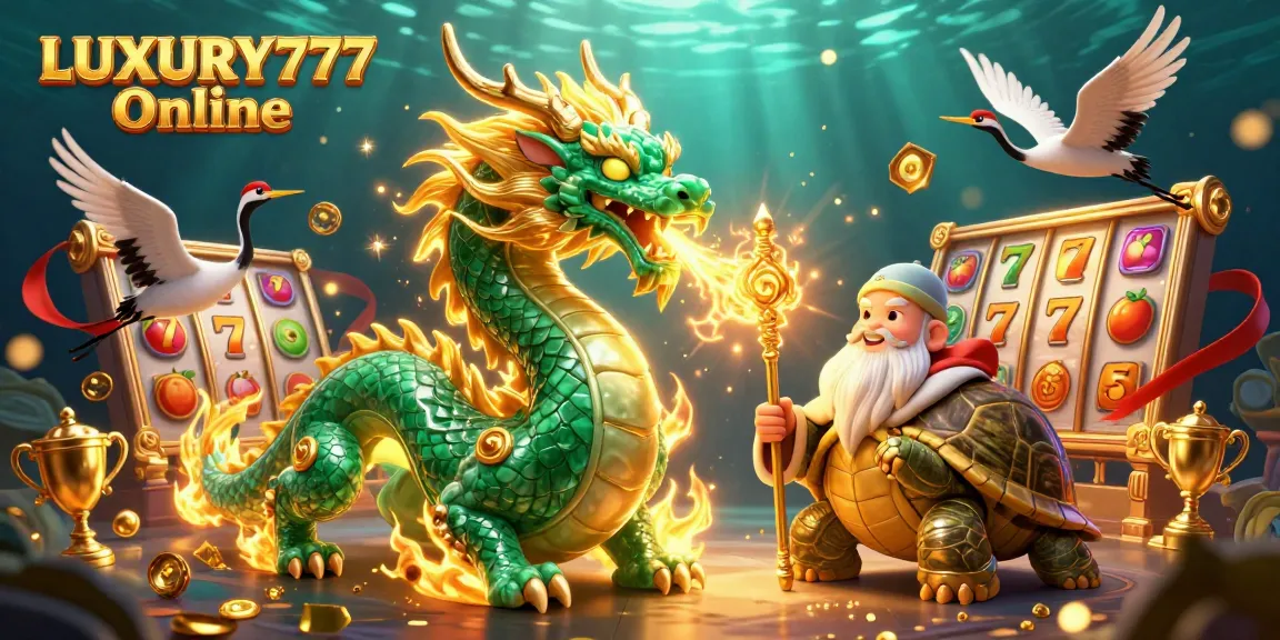 Temukan keseruan dan peluang menang di LUXURY777 Online dengan simbol jackpot dan naga jade emerald!