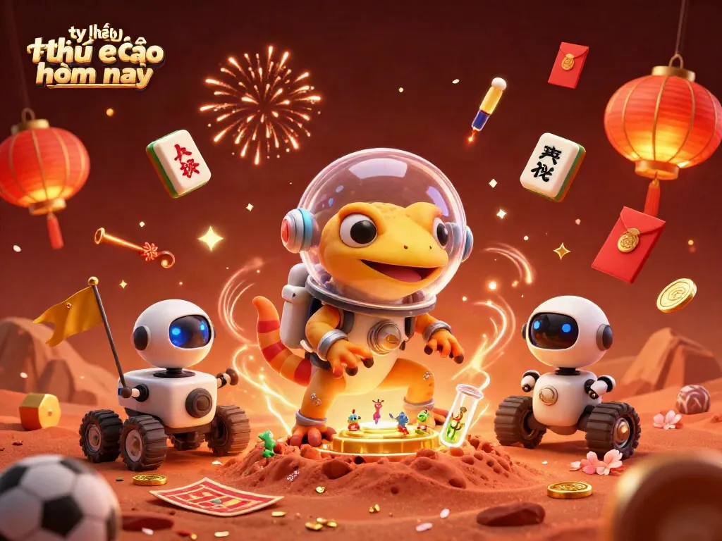 Explore the tỷ lệ kèo nhà cái hôm nay in an engaging Martian casino scene.