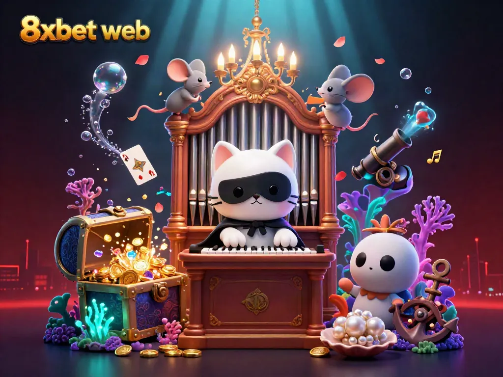 Experience the thrill of 8xbet web with engaging casino elements and vibrant characters.