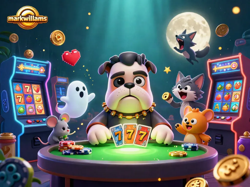 MarkWilliams showcases thrilling casino action with vibrant colors in a dynamic gambling scene.
