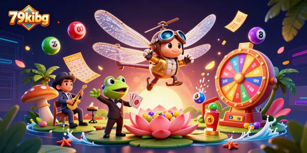 Experience exciting gambling action at 79kibg's lively lily pad casino.