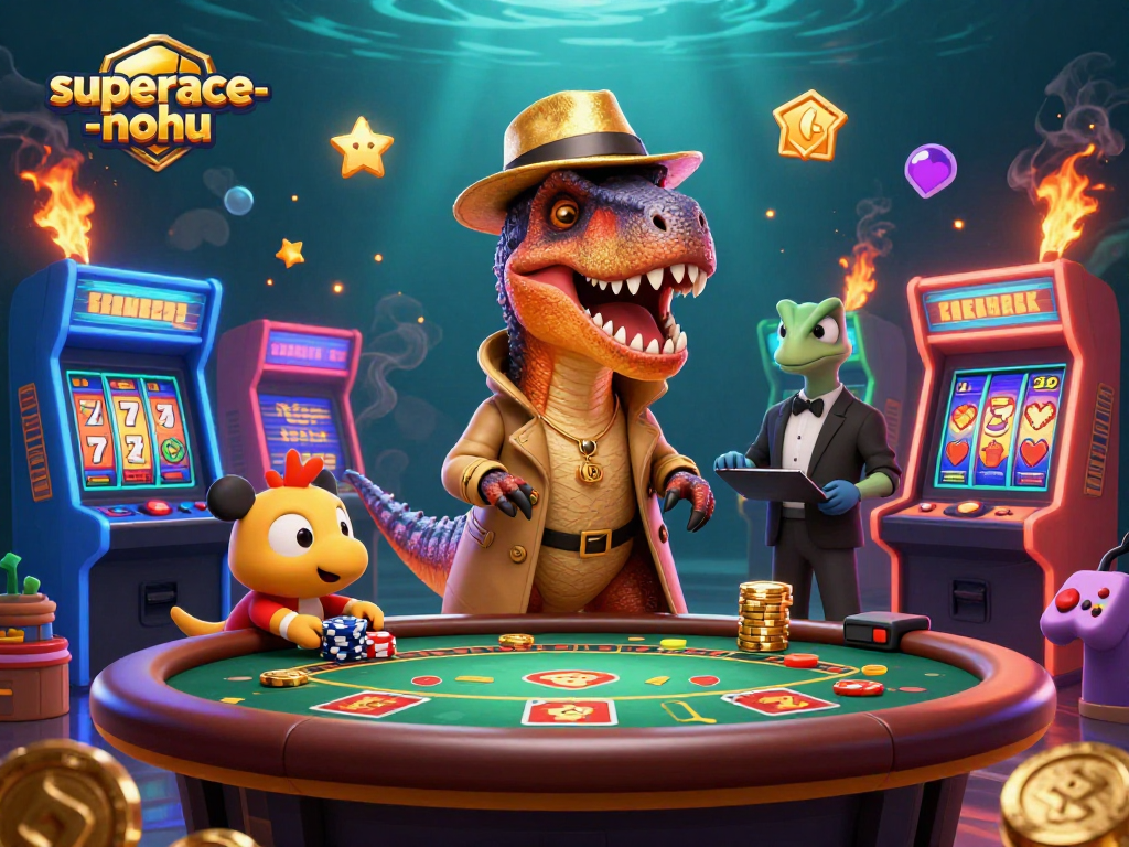 Experience excitement with superace-nohu as a velociraptor card counter tries winning at blackjack!