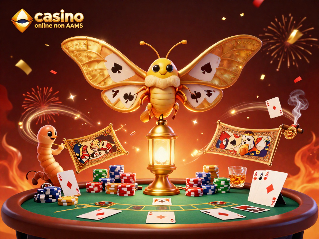 Giocatori vivono un'esperienza intensa nei casino online non AAMS con effetti visivi luminescenti.