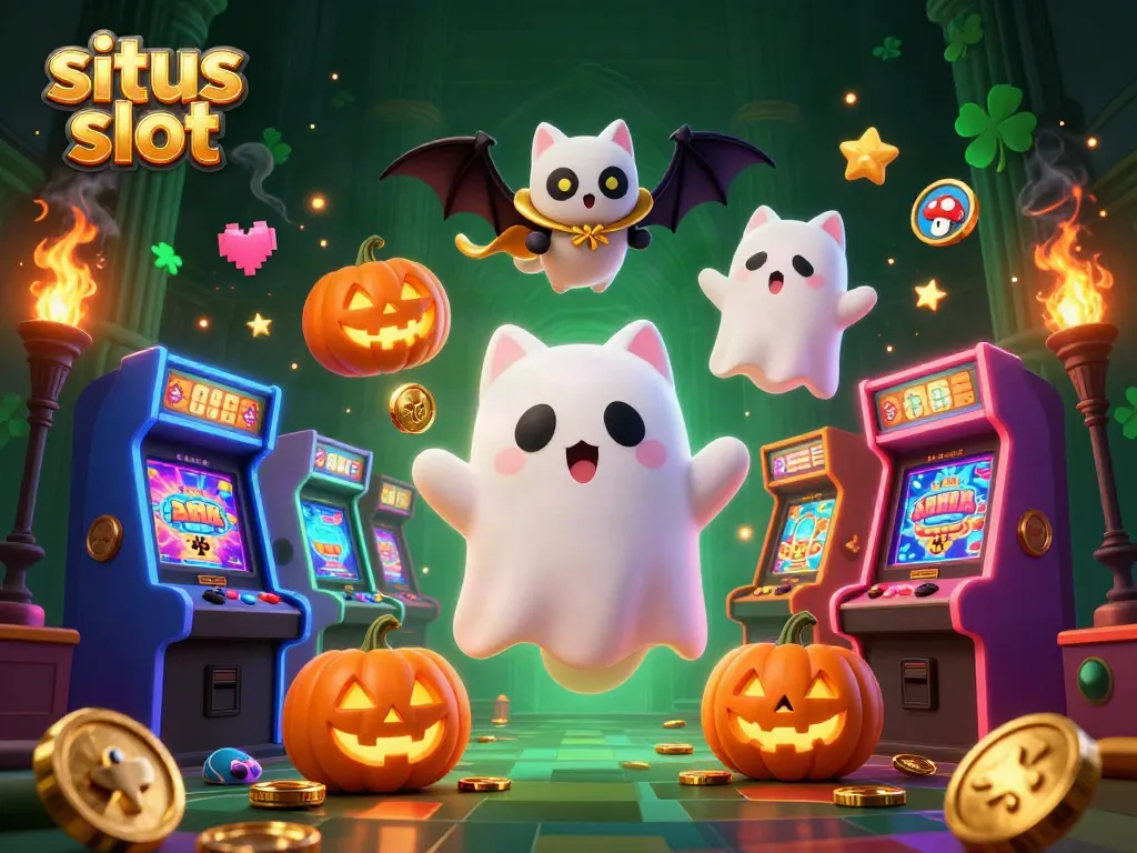 Menangkan situs slot dengan karakter kucing hantu dan kelelawar vampir di kasino berhantu.