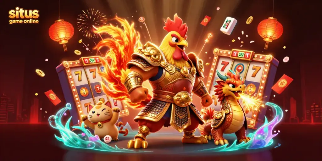 Engage in exciting gameplay at situs game online, featuring dynamic characters and vibrant casino elements.