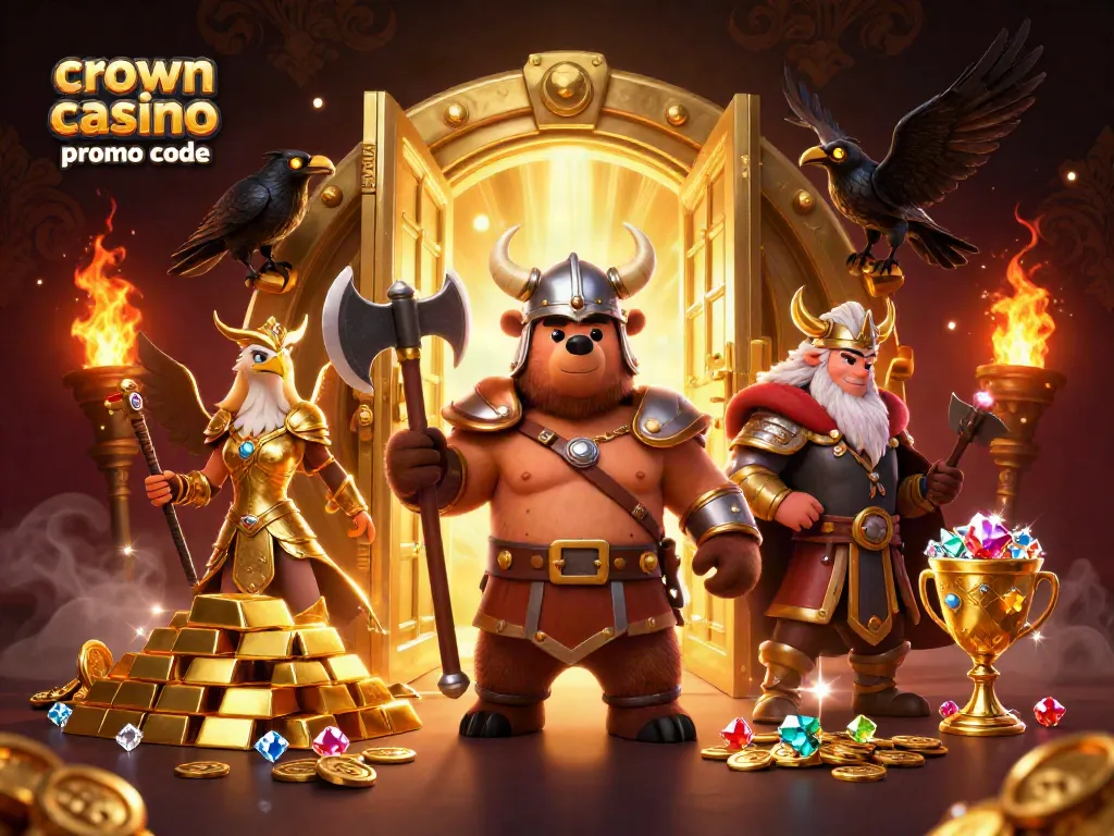 Unlock free coins with crown coins casino promo code while enjoying this vibrant casino scene.