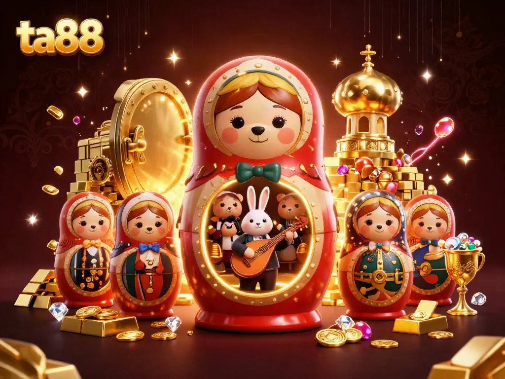 Engage in thrilling gameplay at ta88 with vibrant casino dealer bears and dazzling treasures.