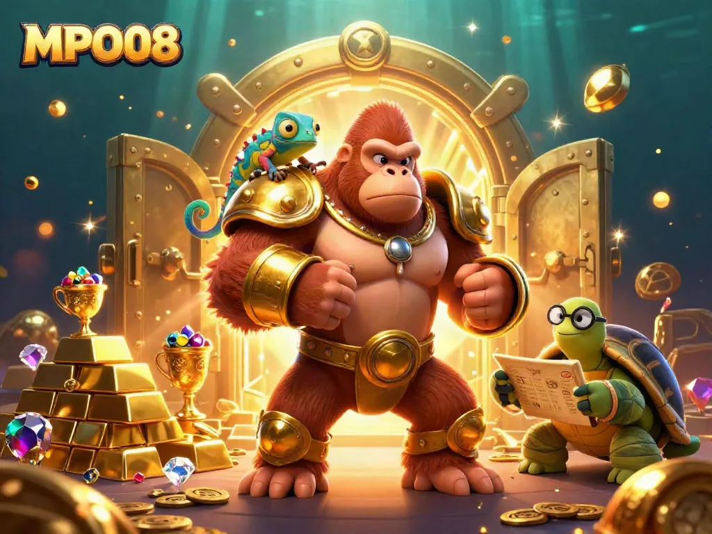 Engage with MPO08 in a magical 3D world featuring thrilling gambling elements and characters.
