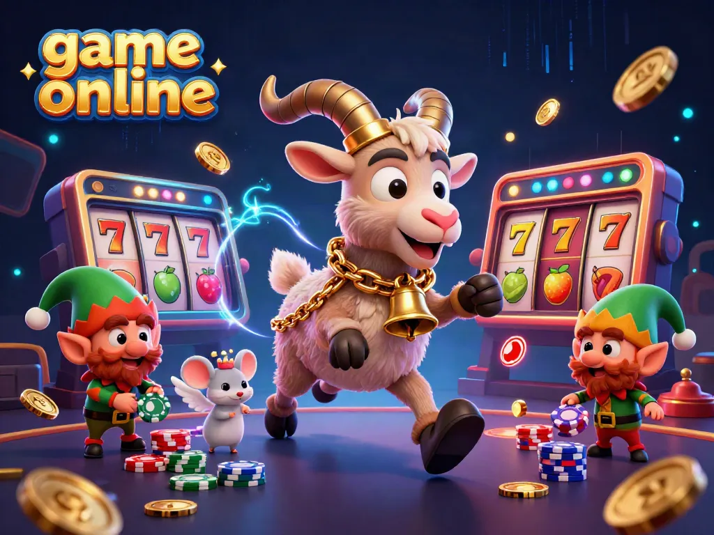 Engage in thrilling game online experiences at a festive casino with Krampus and playful gremlins.