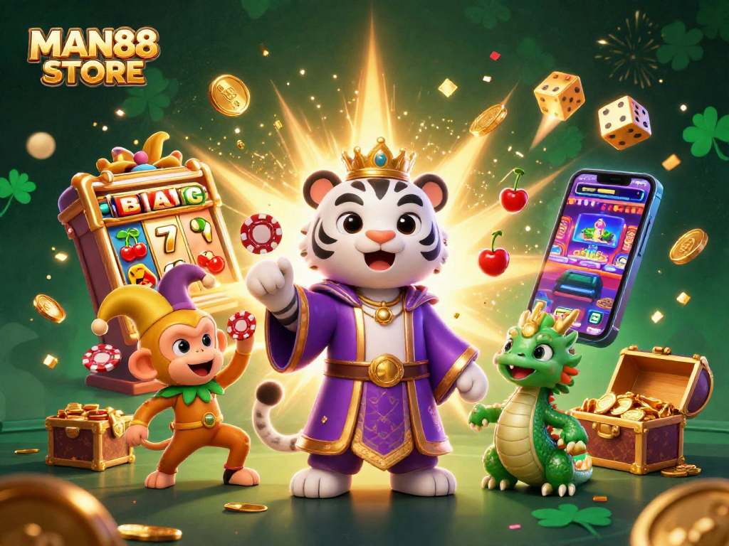 Play thrilling games at MAN88 STORE with exciting jackpots, colorful slots, and engaging characters.