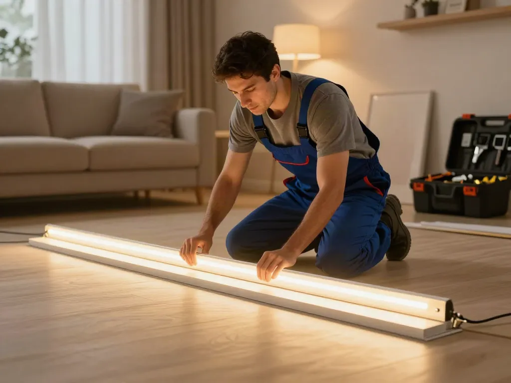 Instalare banda led cob în interior de către un profesionist local, servicii de încredere.