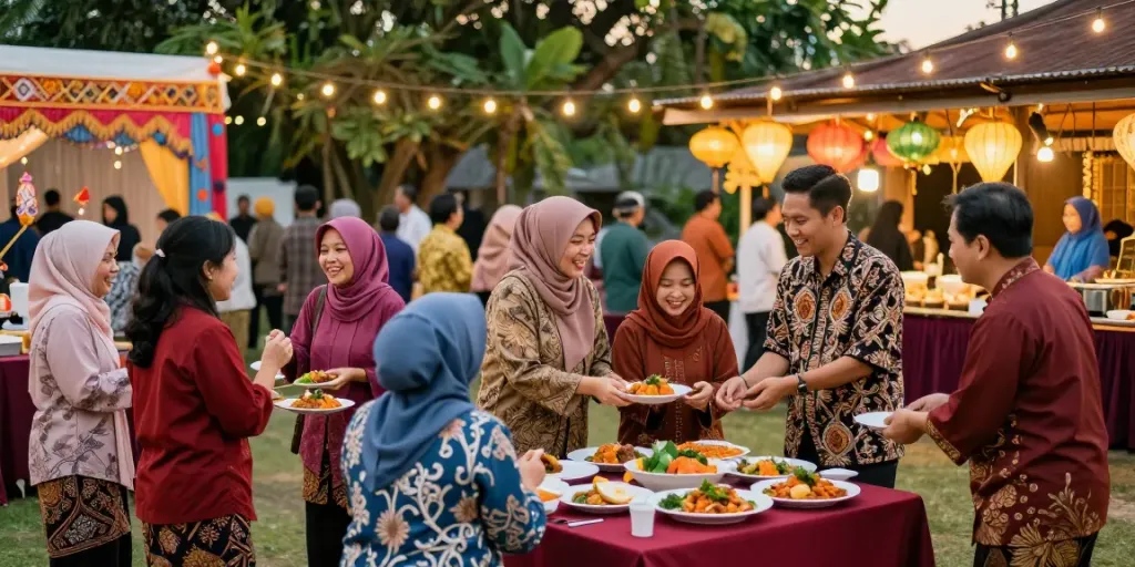 Engaged attendees at a Nyonya 4D cultural festival celebrating traditions and community.