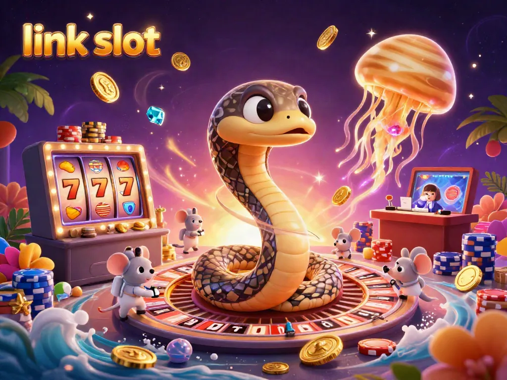 Experience engaging gameplay with the thrilling link slot machine surrounded by vibrant elements.